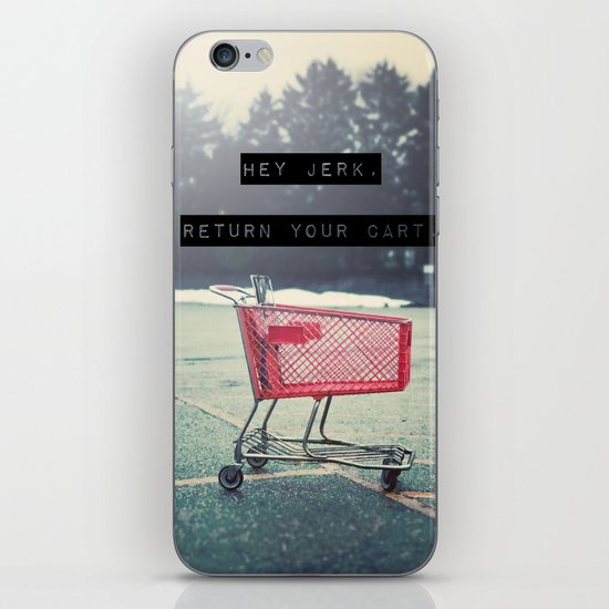 Grocery Cart Rage iPhone Skin