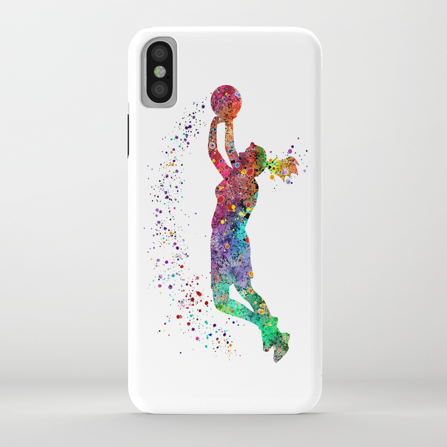 Basketball Girl Player Sports Art Print Iphone Case By Svetlaart
