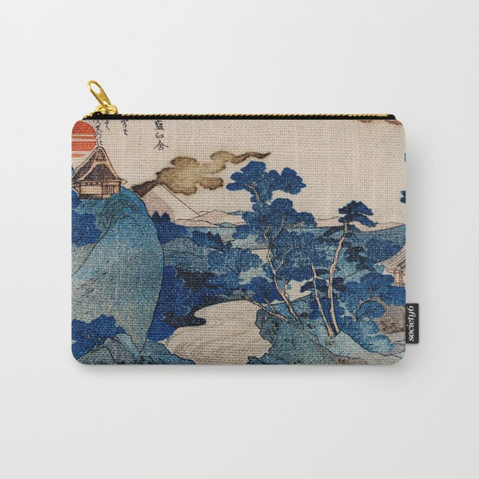 Cottages On Cliffs Traditional Japanese Landscape Carry-All Pouch