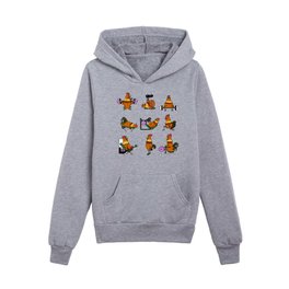 Legday with Chicken Kids Pullover Hoodies