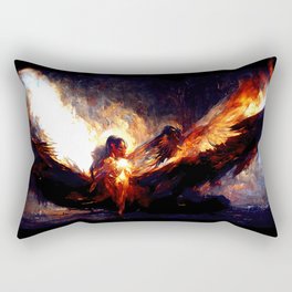 Angelic Fire Rectangular Pillow