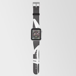 tags seamless pattern. Fashion black and white graffiti hand drawing design texture in hip hop street art style Apple Watch Band