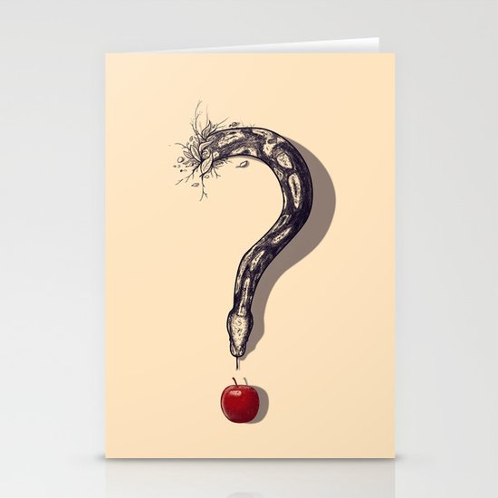 Curious Temptation Stationery Cards