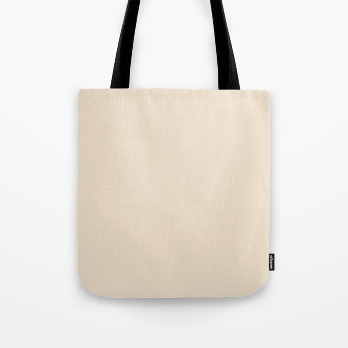 Neutral Buff Beige Solid Color Hue Shade - Patternless Tote Bag