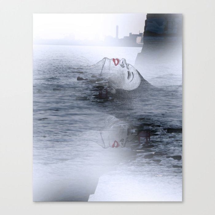 Suffocating or Just Floating? Canvas Print