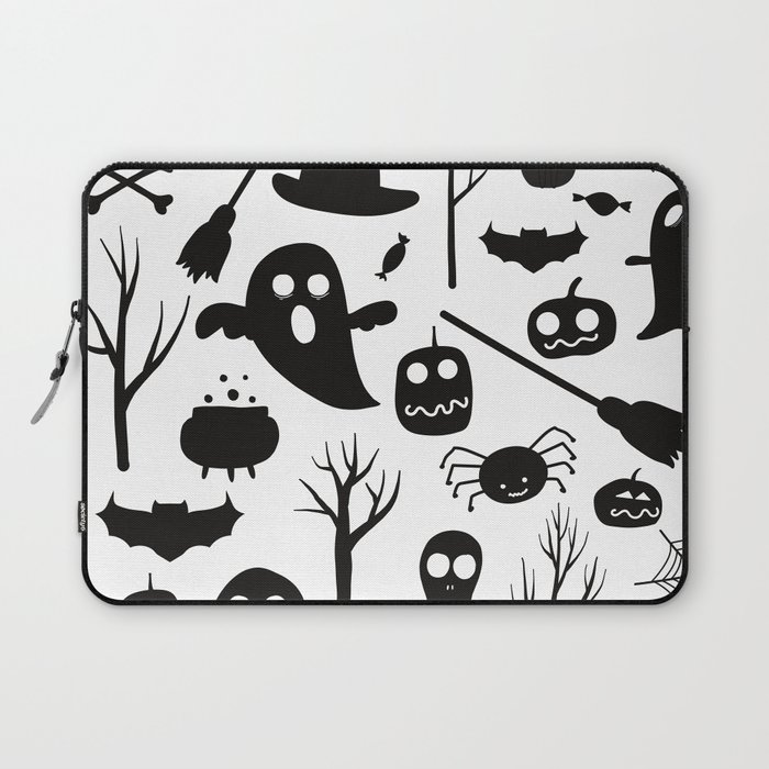 Halloween Pattern Background Laptop Sleeve