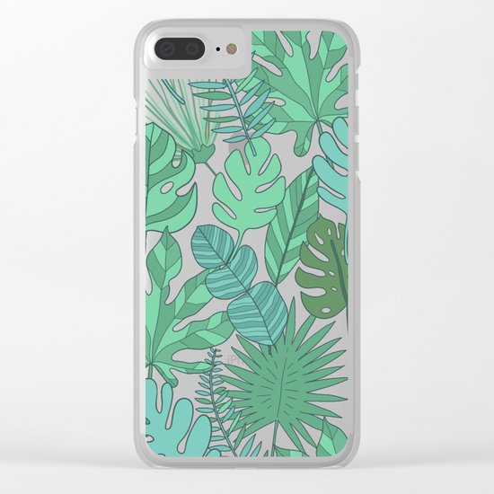 Tropical plantation Clear iPhone Case
