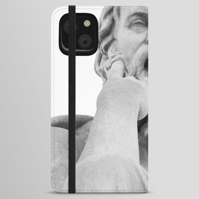 Socrates Marble Statue #1 #wall #art #society6 iPhone Wallet Case
