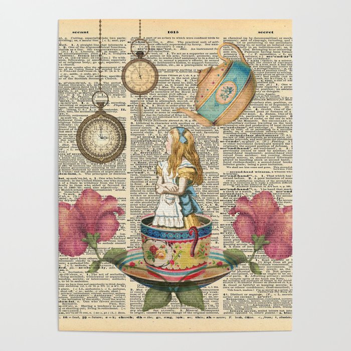 It's Always Tea Time - Alice In Wonderland Art Print by Gypsy Queen
