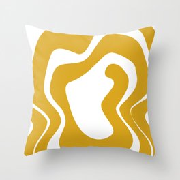 Orange abstract Throw Pillow