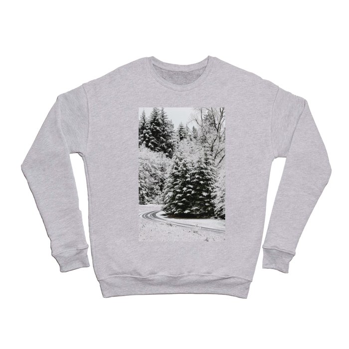 Fir Forest Winter Snow IV - Nature Photography Crewneck Sweatshirt