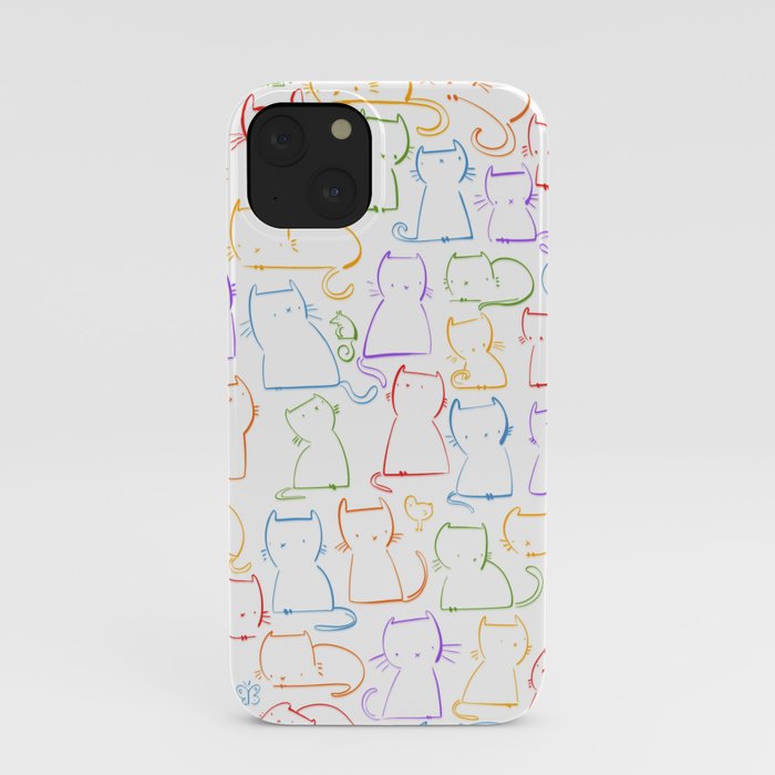 Cats and colours iPhone Case