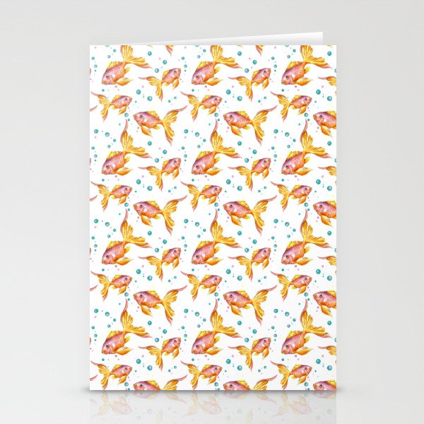 Pretty Goldfish Stationery Cards