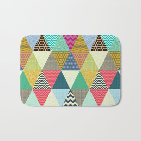 New York Beauty triangles Bath Mat