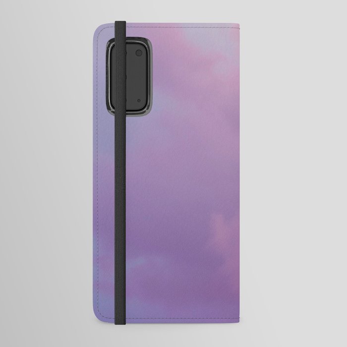 Cotton Candy Purple Sky Android Wallet Case