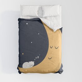 The Cat and the Moon Comforter