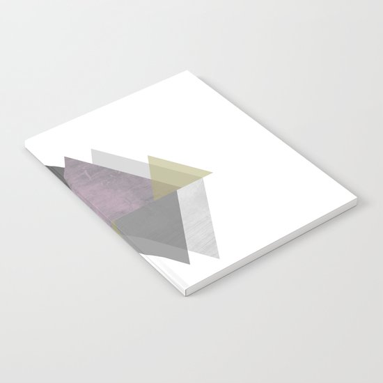 To the Mountains I Must Go, Abstract Geometric Art Notebook