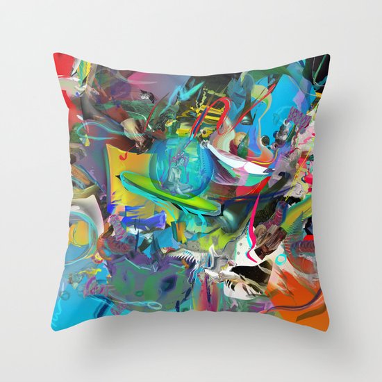 Microcrystalline Tendrils Throw Pillow