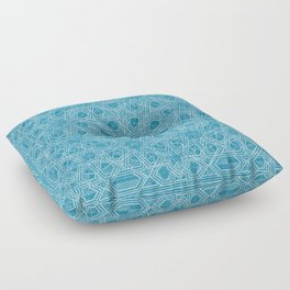 Alhambra teal blue Floor Pillow