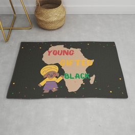 young, gifted, black Area & Throw Rug