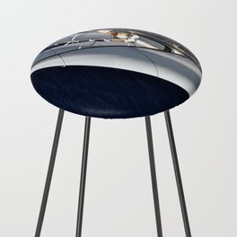 aerial photograph of luxury sailboat Counter Stool