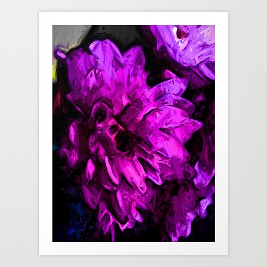 Lavender and Pink Flower Art Print