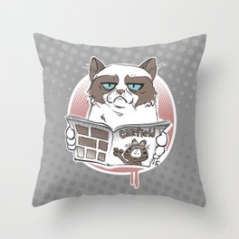 Grumpy Cat Throw Pillow