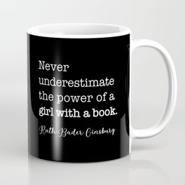 NEVER underestimate the power of a girl with a book Mug