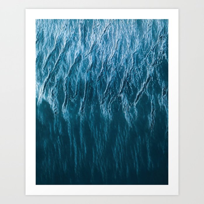 Minimalist Wave Patterns – Oceanscape Photography Art Print