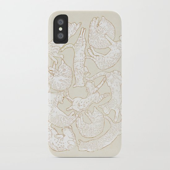 Eleven Sleepy Cat iPhone Case