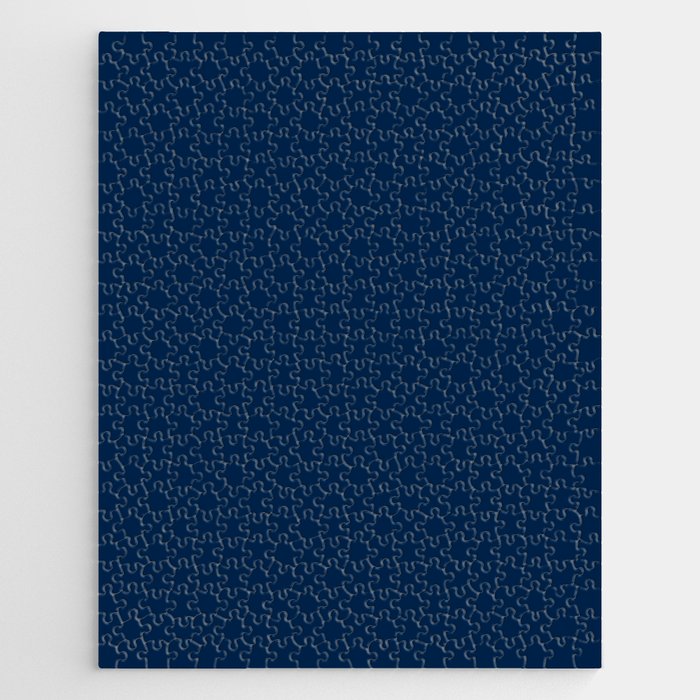 Oxford Blue Solid Color Jigsaw Puzzle