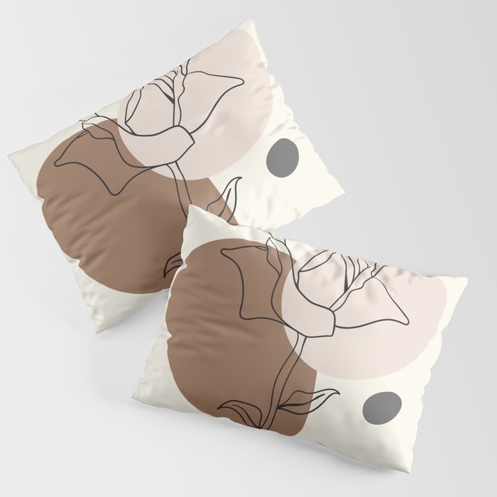 Swedish Minimalist Abstract Scandi Look Pillow Sham