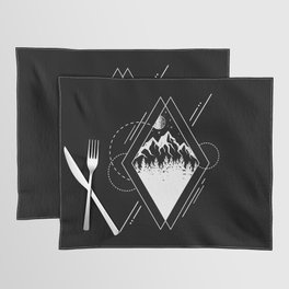 Modern Geometric Nature Forest Outdoor Hipster Placemat