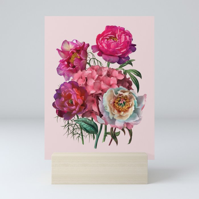 Flower garden V Mini Art Print