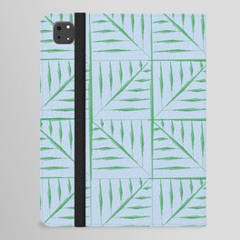 Fern Leaves Pattern - Blue and Green iPad Folio Case