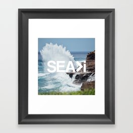 SEA>i | HEAVEN'S POINT Framed Art Print
