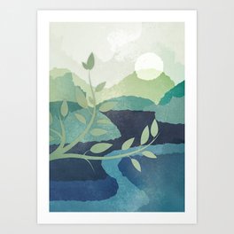 Peaceful Lake View 2 Art Print
