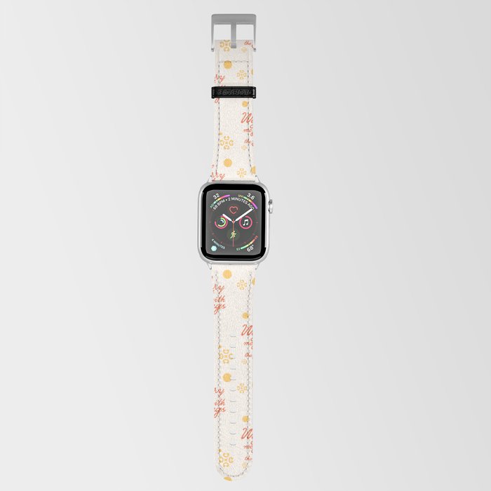 "Well carry me out with the tongs" - old timey vintage slang in retro mod script font Apple Watch Band