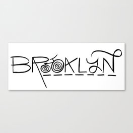 Brooklyn Typography Canvas Print