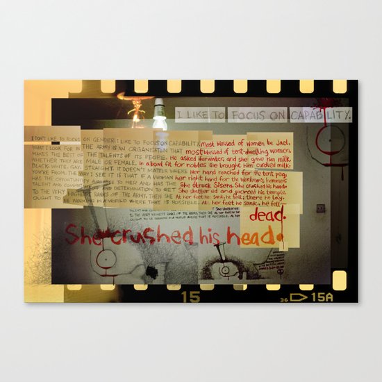 Deborah's Song of Jael (by Jeff Gill) Canvas Print