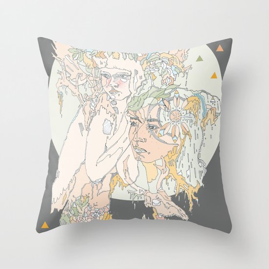adorned pop Throw Pillow