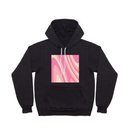 Pink and Lovely Groovy Swirls Abstract Design Hoody