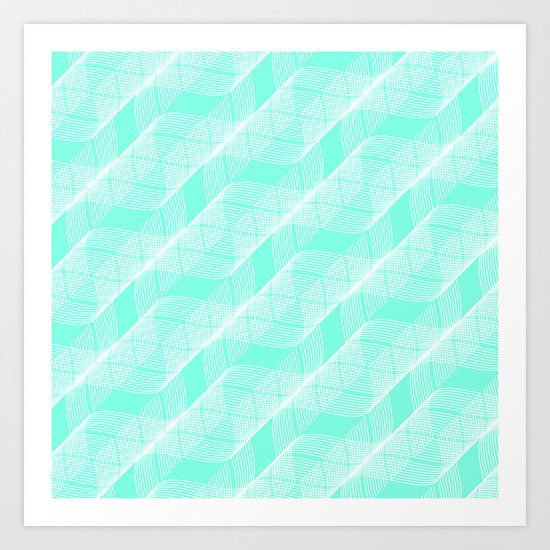 Mint Helix Art Print