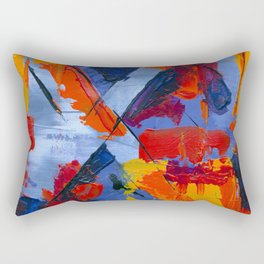 X Abstract Painting Rectangular Pillow