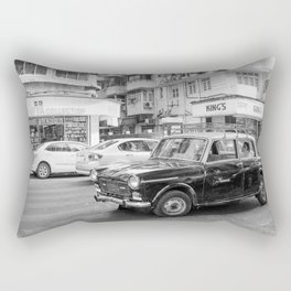 Mumbai Cab Ride Rectangular Pillow