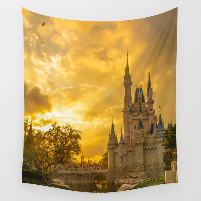 Disney castle 2025 tapestry