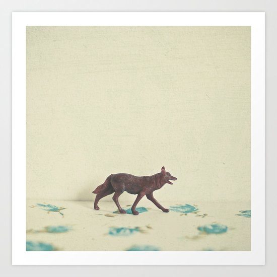 Wandering Wolf Art Print