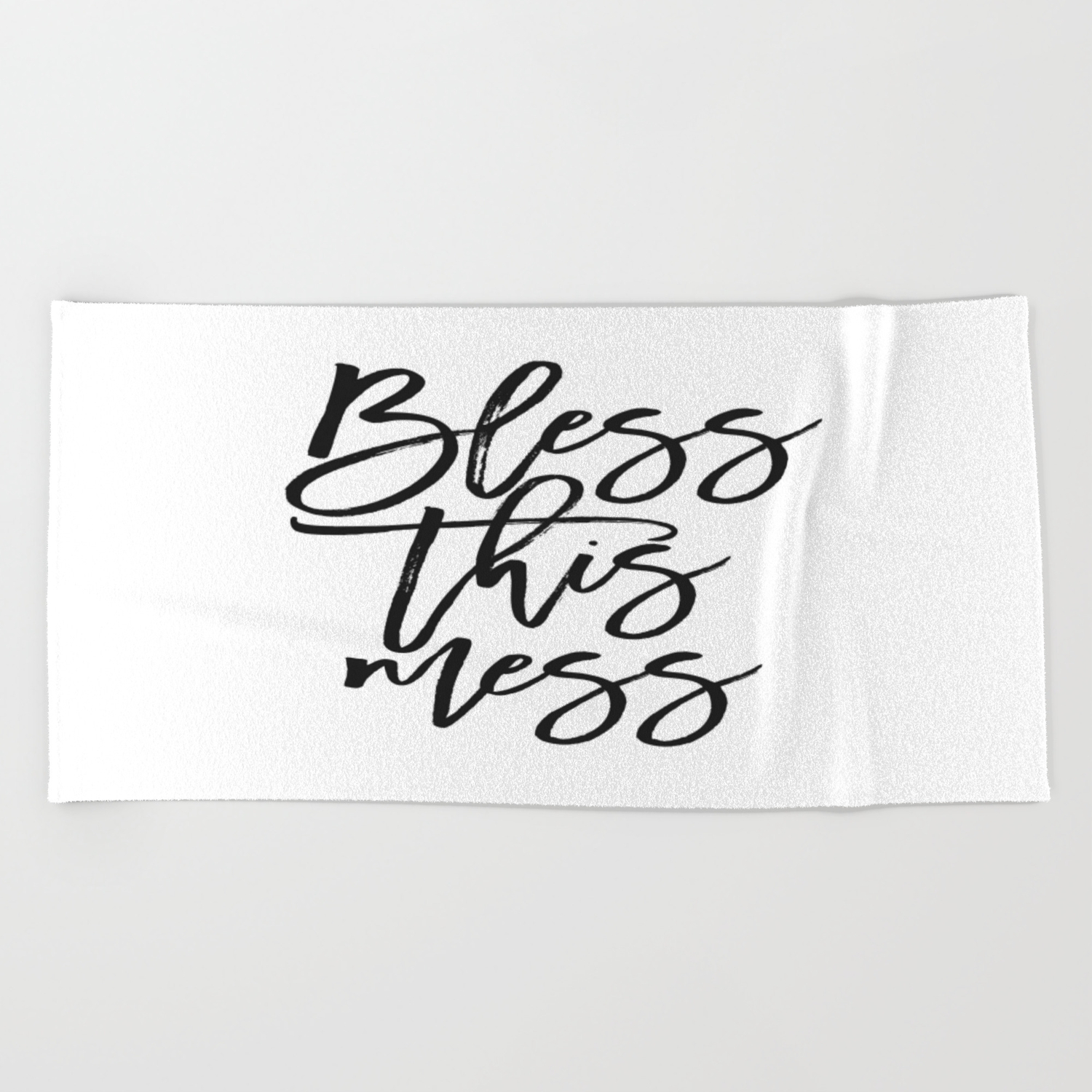 Bless This Mess Print Home Decor Mugs Rugs Towels Backpack Beach Towel By Typodecor Society6