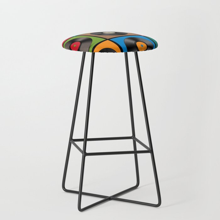 Retro vinyl bar stools on sale