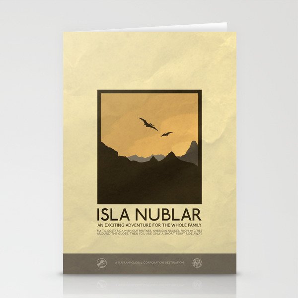 Silver Screen Tourism: Isla Nublar / Jurassic Park World Stationery Cards